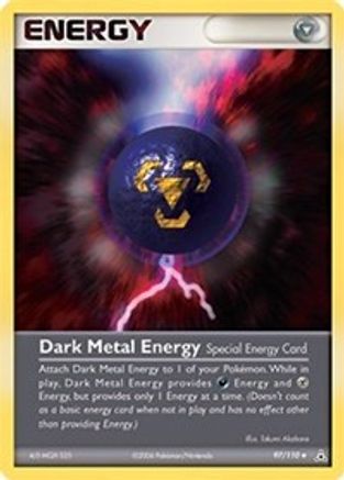 Dark Metal Energy (97/110) (Estampillé) [EX : Holon Phantoms] 