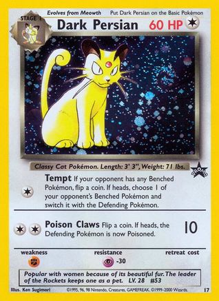 Dark Persian 017  - Holofoil - Promo