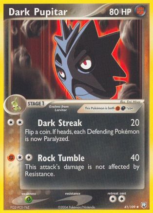 Dark Pupitar - 041/109/109  - Reverse Holofoil - Uncommon