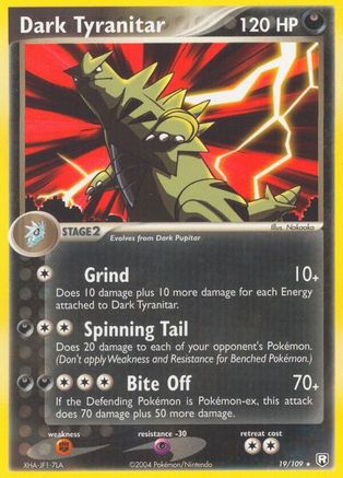 Dark Tyranitar - 019/109/109  - Rare