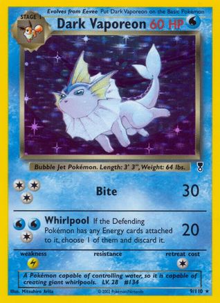 Dark Vaporeon  - Holofoil - Holo Rare