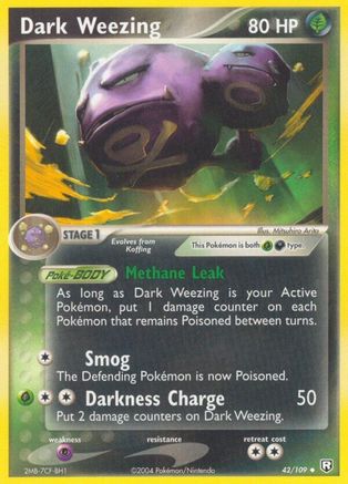Dark Weezing  - Reverse Holofoil - Uncommon