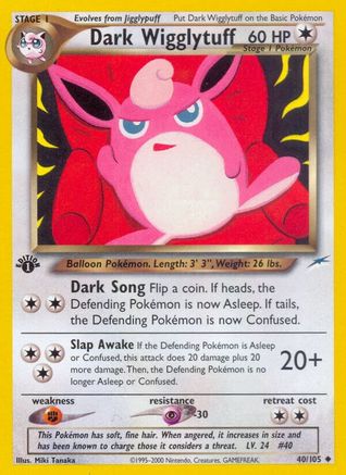 Dark Wigglytuff 040  - 1st Edition - Uncommon