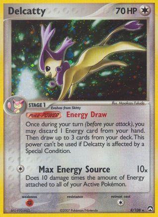 Delcatty 008  - Reverse Holofoil - Holo Rare