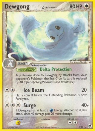 Dewgong (Delta Species)  - Reverse Holofoil - Rare