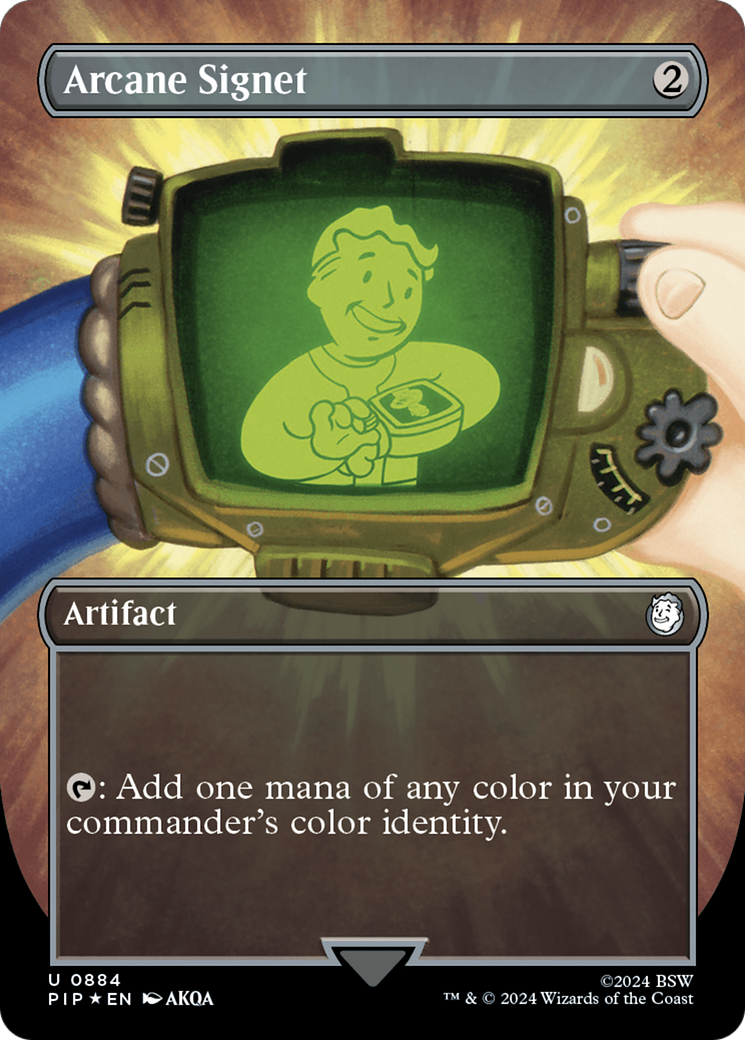 Sceau arcanique (sans bordure) (Surge Foil) [Fallout] 
