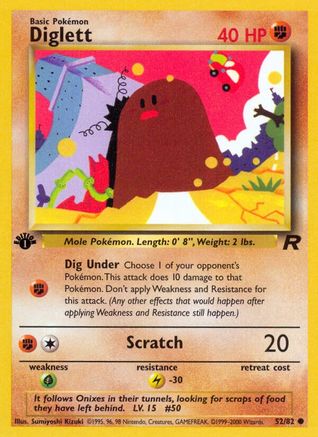 Diglett 052  - 1st Edition - Common