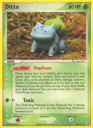 Ditto (Bulbasaur)/113  - Reverse Holofoil - Uncommon