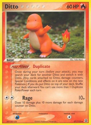 Ditto - 037/113 (Charmander)/113  - Reverse Holofoil - Uncommon
