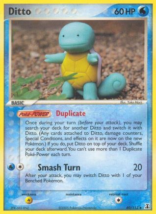 Ditto - 040/113 (Squirtle)/113  - Reverse Holofoil - Uncommon