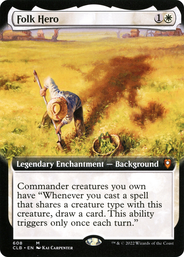 Folk Hero (Extended Art) [Commander Legends : Bataille de Baldur's Gate] 