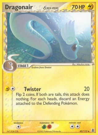 Dragonair - 42/113 (Delta Species)/113  - Reverse Holofoil - Uncommon