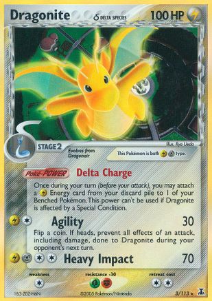 Dragonite (Delta Species)  - Reverse Holofoil - Holo Rare
