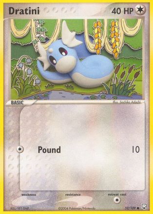 Dratini 052/109  - Reverse Holofoil - Common