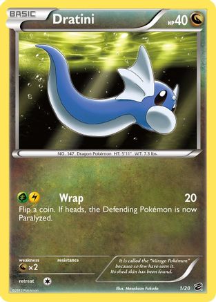 Dratini (1/20) [Noir et blanc : Dragon Vault] 