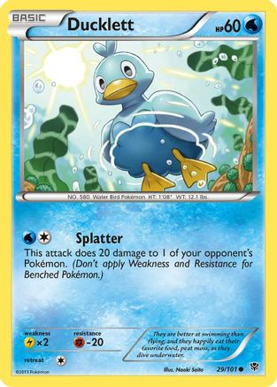 Ducklett (29/101) [Noir et blanc : explosion de plasma] 