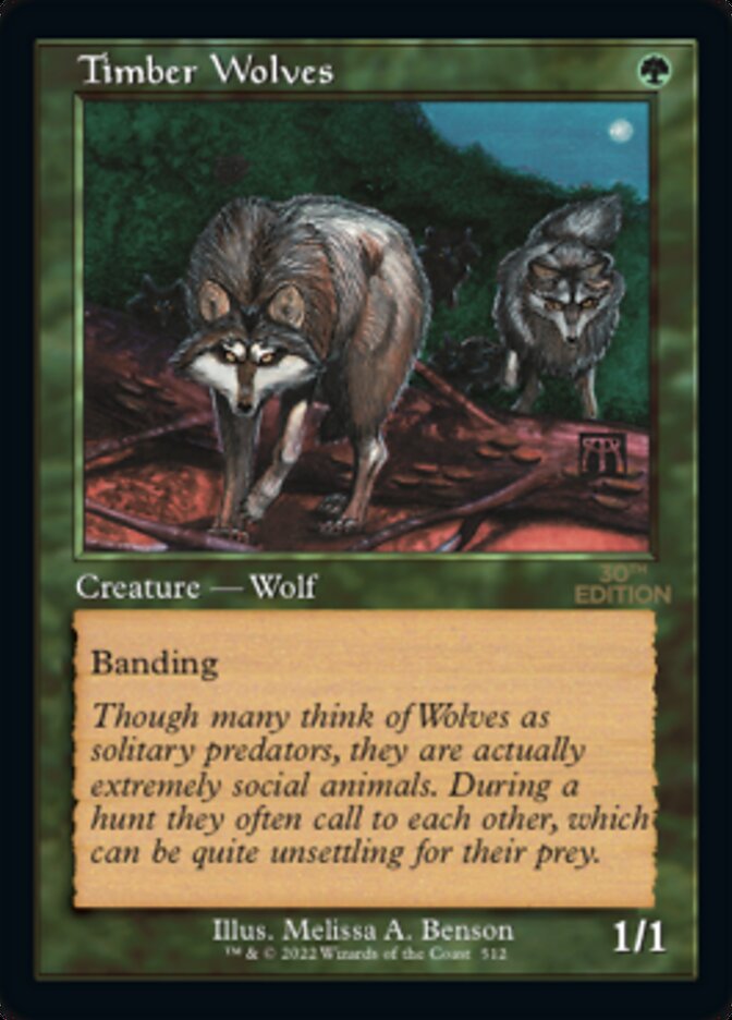 Timber Wolves (Rétro) [Édition 30e anniversaire] 