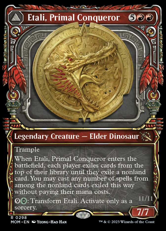 Etali, Primal Conqueror (Showcase) (MOM-298) - March of the Machine: (Showcase)
