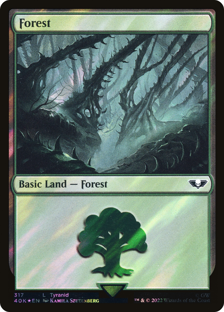 Forêt (317) (Surge Foil) [Warhammer 40,000] 