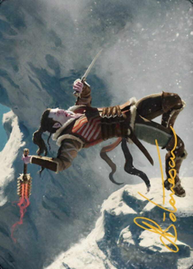 Carte d'art Balduvian Berserker (signature estampillée or) [Dominaria United Art Series] 