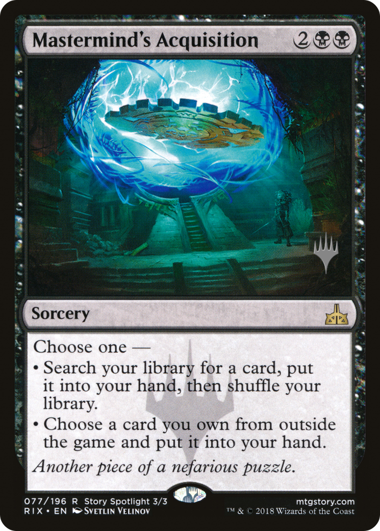 Acquisition de Mastermind (Pack Promo) [Promos Rivals of Ixalan] 
