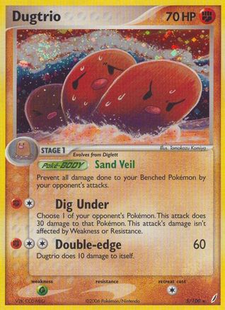 Dugtrio/100  - Holofoil - Holo Rare