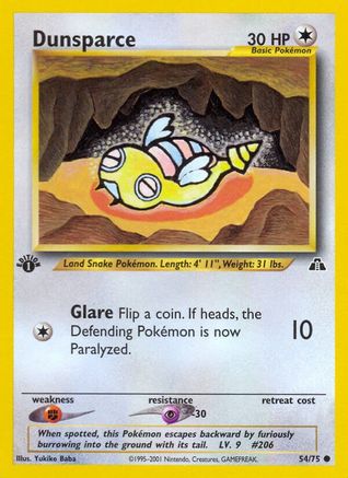 Dunsparce 054  - 1st Edition - Common