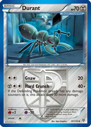 Durant (91/135) [Noir et Blanc : Tempête Plasma] 