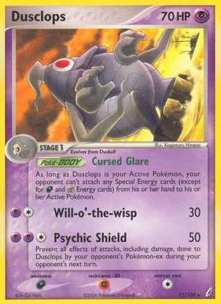 Dusclops (17/100) (Estampillé) [EX : Gardiens de Cristal] 