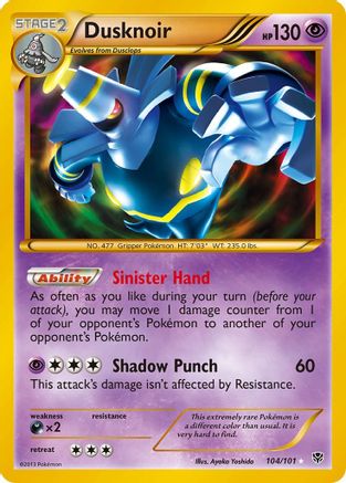 Dusknoir (104 Secret Rare)  - Holofoil - Secret Rare