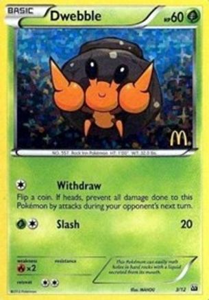 Dwebble (3/12) [Promos McDonald's : Collection 2012] 