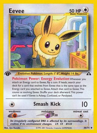 Eevee 038  - 1st Edition - Uncommon