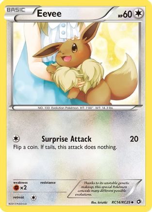 Eevee RC14  - Holofoil - Uncommon