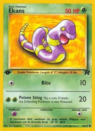 Ekans (56/82) [Team Rocket 1ère édition] 