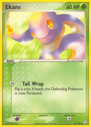 Ekans (55/109) (Estampillé) [EX : Team Rocket Returns] 