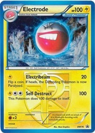 Electrode (Team Plasma) - BW76  - Holofoil - Promo