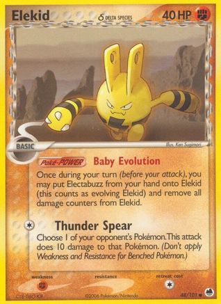 Elekid (Delta Species) 048  - Reverse Holofoil - Common