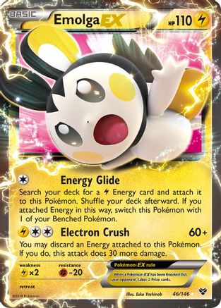 Emolga EX 046  - Holofoil - Ultra Rare