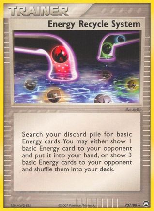 Energy Recycle System  - Reverse Holofoil - Uncommon