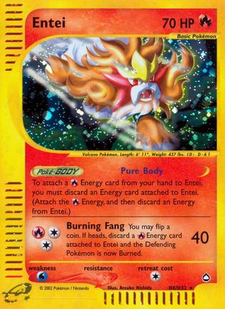 Entei (H8)  - Holofoil - Holo Rare