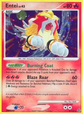 Entei 004/132  - Holofoil - Holo Rare