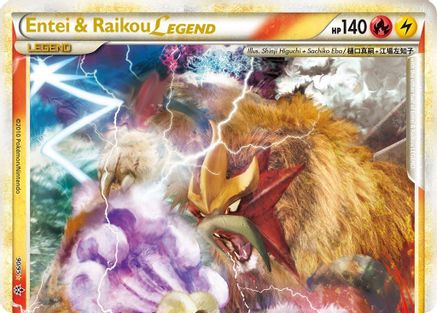 Entei & Raikou Legend (top)  - Holofoil - Ultra Rare