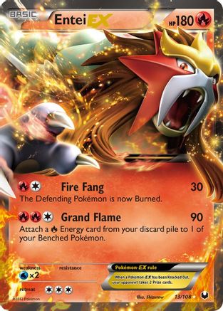 Entei EX  - Holofoil - Ultra Rare
