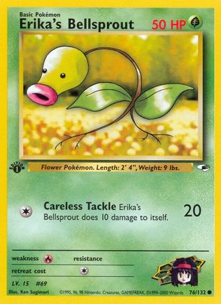 Erika's Bellsprout (76) (76) 076  - 1st Edition - Common