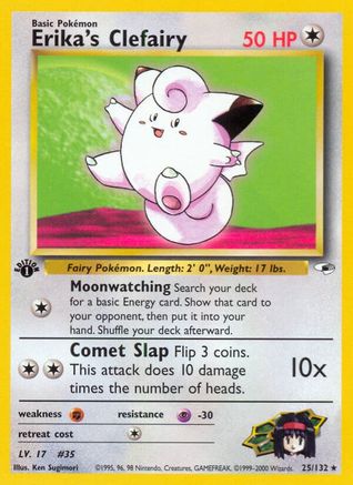 Erika's Clefairy (25/132) [Gym Heroes 1ère édition] 