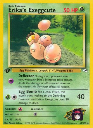 Erika's Exeggcute (43) (43) 043  - 1st Edition - Uncommon