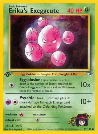 Erika's Exeggcute (77) (77) 077  - 1st Edition - Common