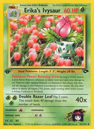 Erika's Ivysaur 041  - 1st Edition - Uncommon