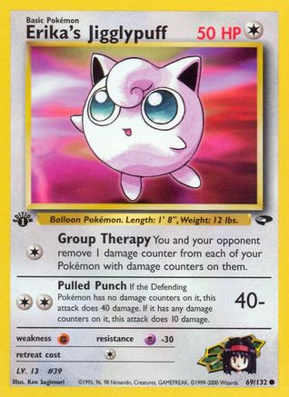 Erika's Jigglypuff 069  - 1st Edition - Common