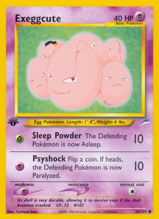 Exeggcute (64/105) [Neo Destiny 1ère édition] 